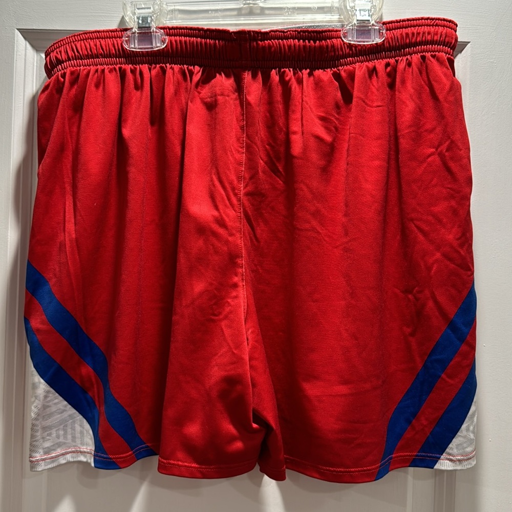 Women’s Under Armour Athletic Shorts | All America Lacrosse | Red Blue | XL - Picture 5 of 7